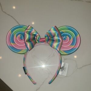 Disney Parks Eats Rainbow Mickey Ears Headband Lollipop